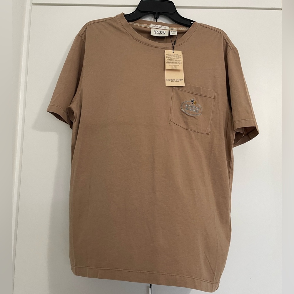 Scotch & Soda Brown Short Sleeve Tee